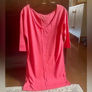 Lilly Pulitzer 100% Pima Cotton dress, vibrant coral, size Small, NWT